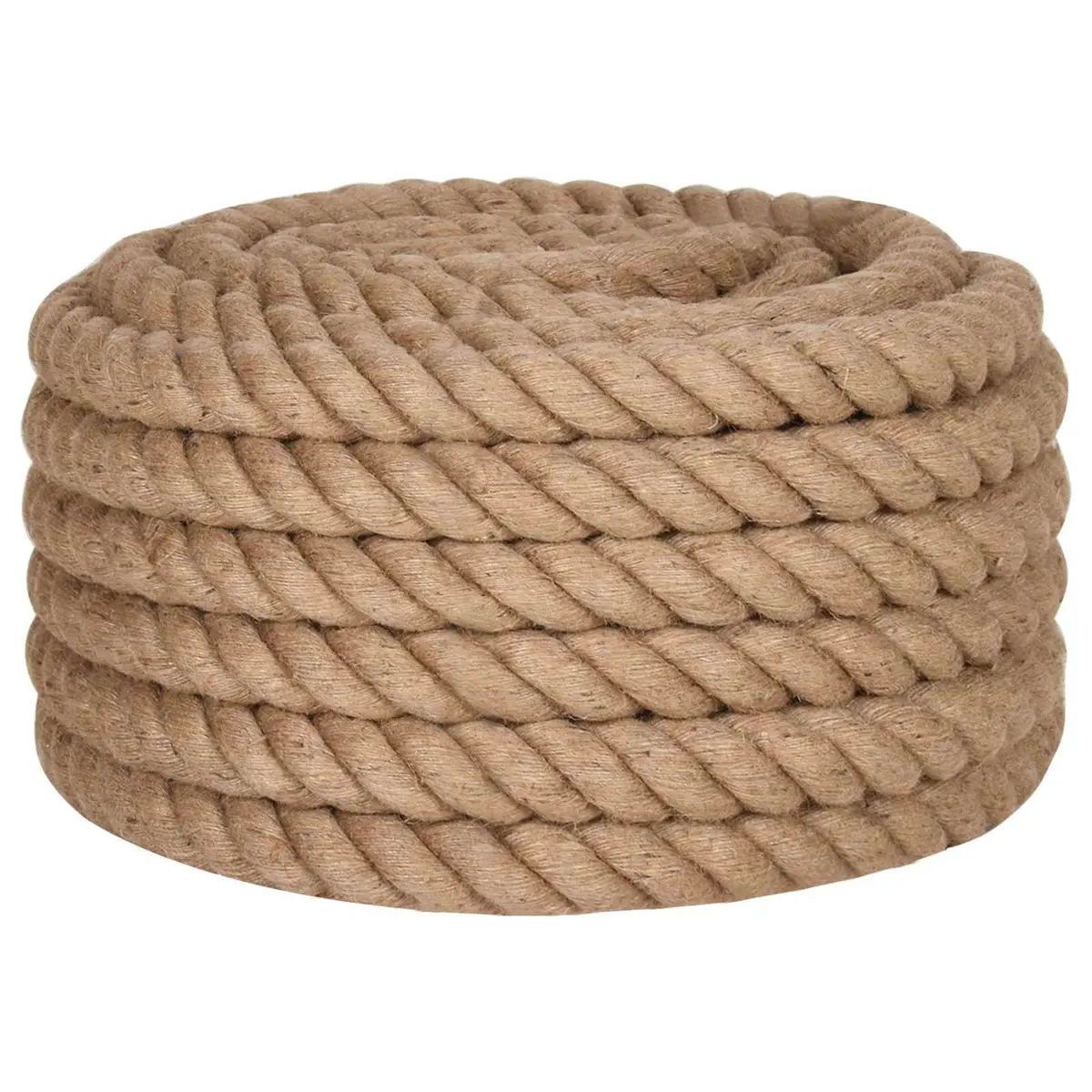 Jute Rope for Craft and Garden 10m Long 40mm Thick Natural Braided Twine