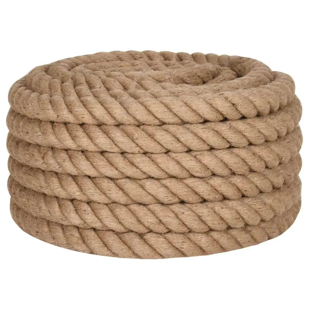 Jute Rope for Craft and Garden 10m Long 40mm Thick Natural Braided Twine