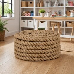 Specifications of 5m Brown Jute Rope, 50mm Thick