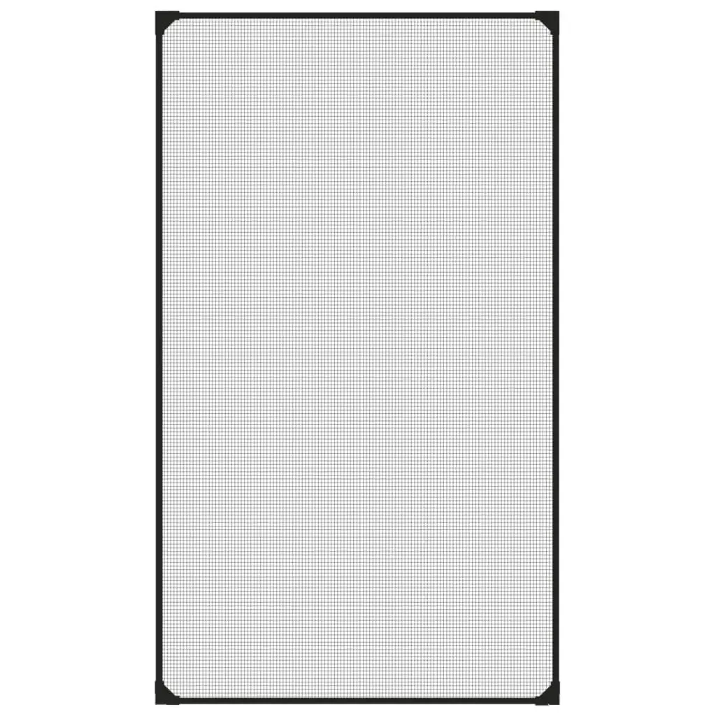 Magnetic Insect Screen Window Anthracite Fibreglass Mesh Easy Installation No