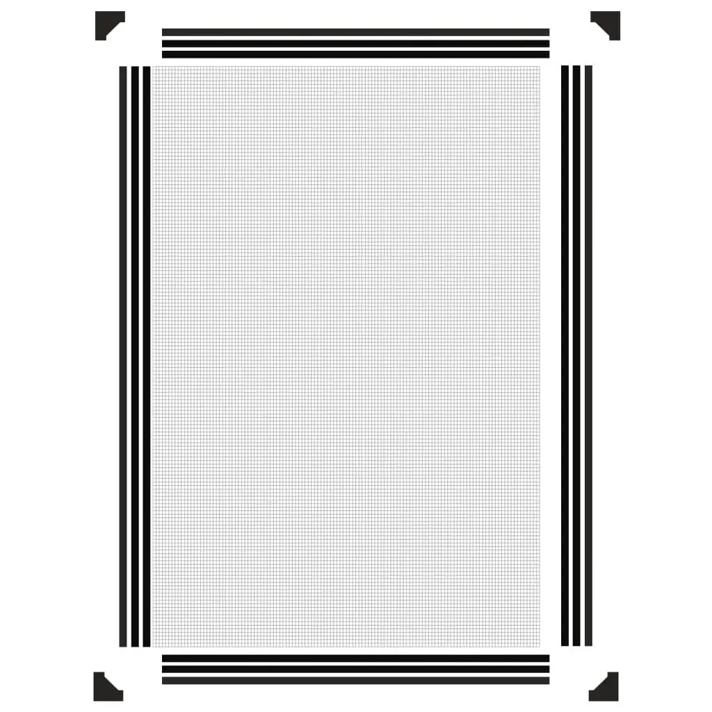80x120cm Anthracite Magnetic Insect Screen Mesh