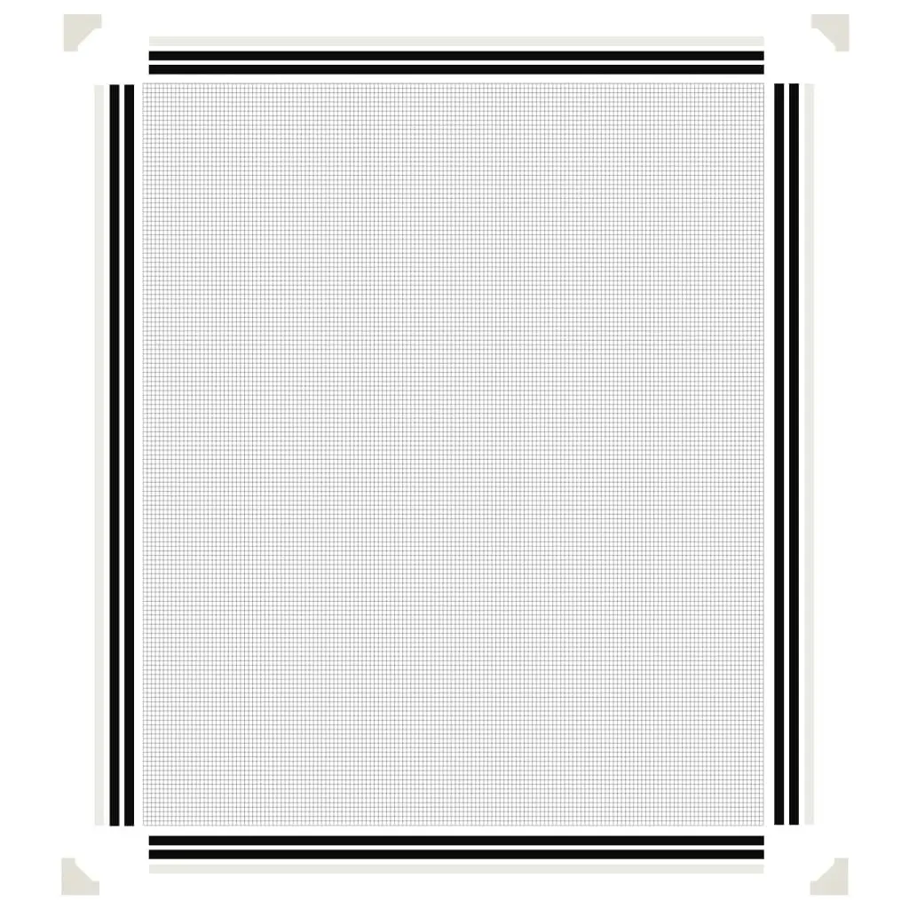 Magnetic Insect Screen for Windows White 100x120 cm