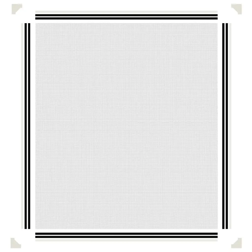 Magnetic Insect Screen for Windows White 120x140 cm
