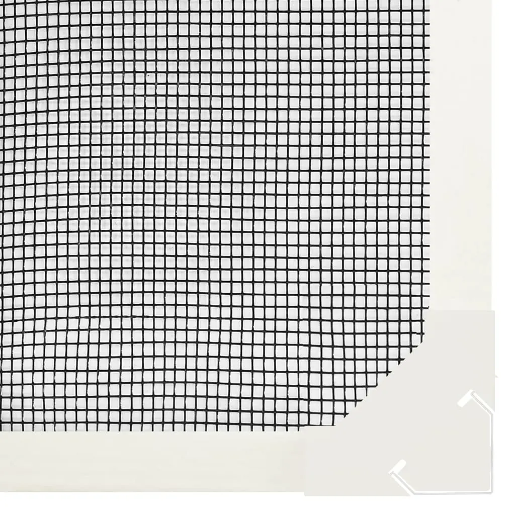 Magnetic Fly Mesh Window Screen, 130 x 150 cm White