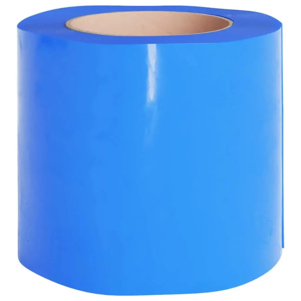 PVC Door Curtain Strip for Indoor Outdoor Use 200mm Size 25m Length Blue