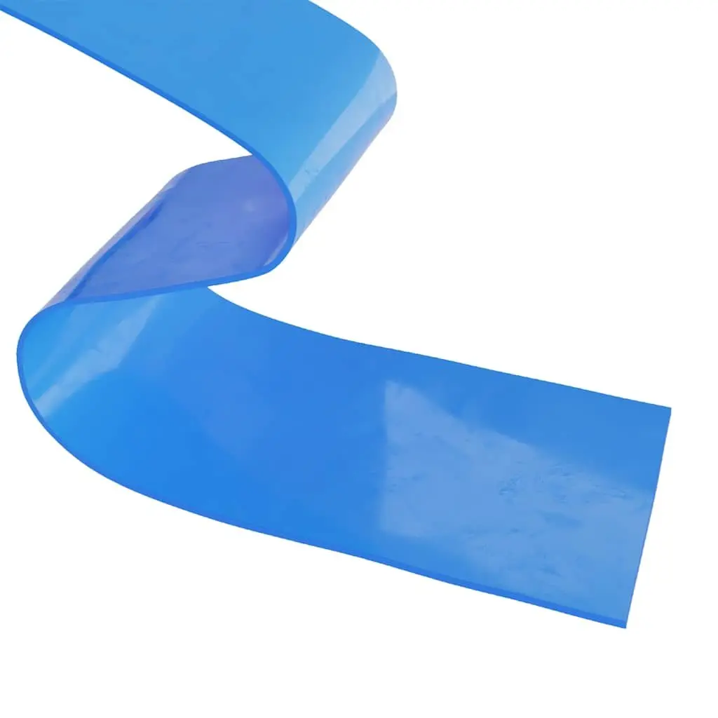 PVC Door Curtain Strip for Indoor Outdoor Use 200mm Size 25m Length Blue