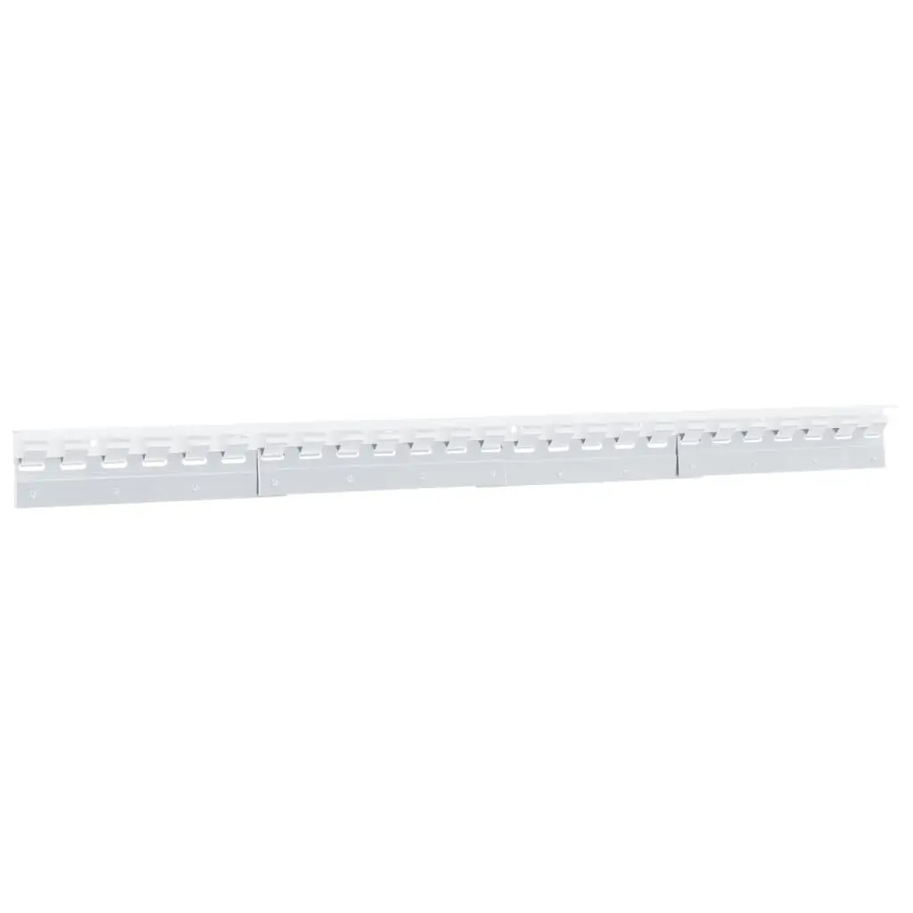 Stainless Steel Connecting Plates for Strip Curtain Installation 28 cm