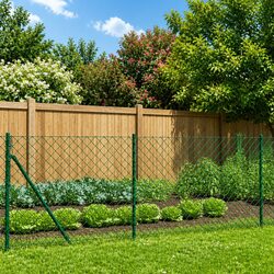 Chain Link Fence Specifications: Green 0.8x25 m, Durable and Strong
