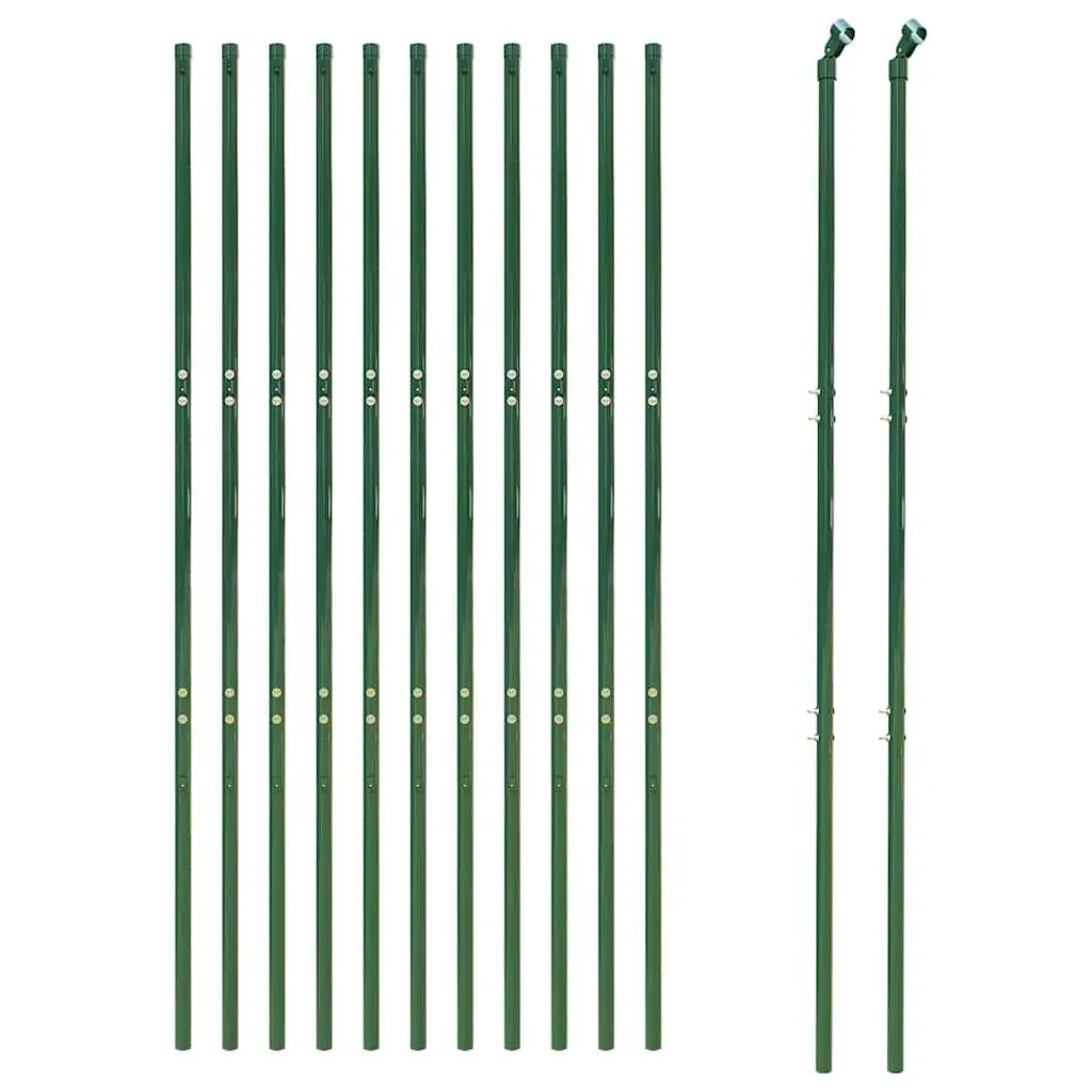 Chain Link Fence Garden 1.6x25m Green Steel Wire Mesh Barrier