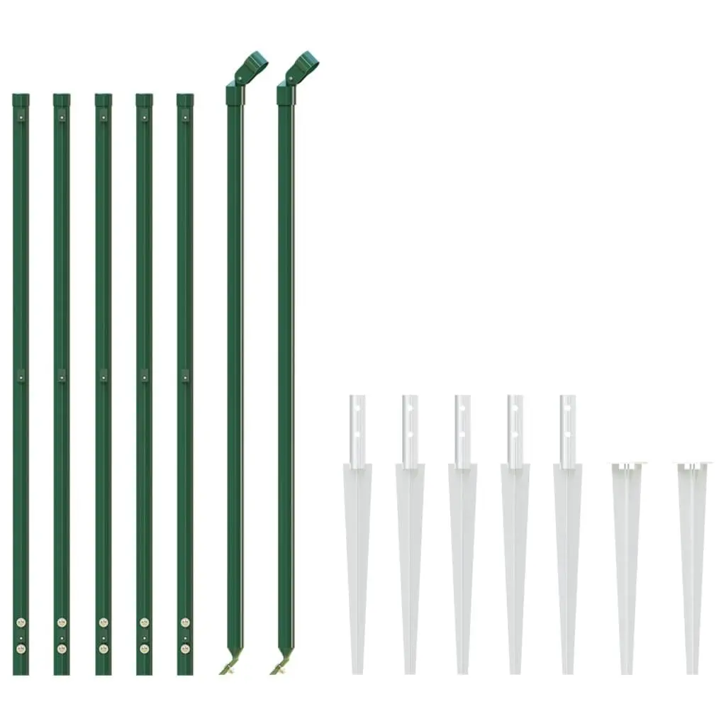 Chain Link Fence Panel Outdoor 0.8x10m Green