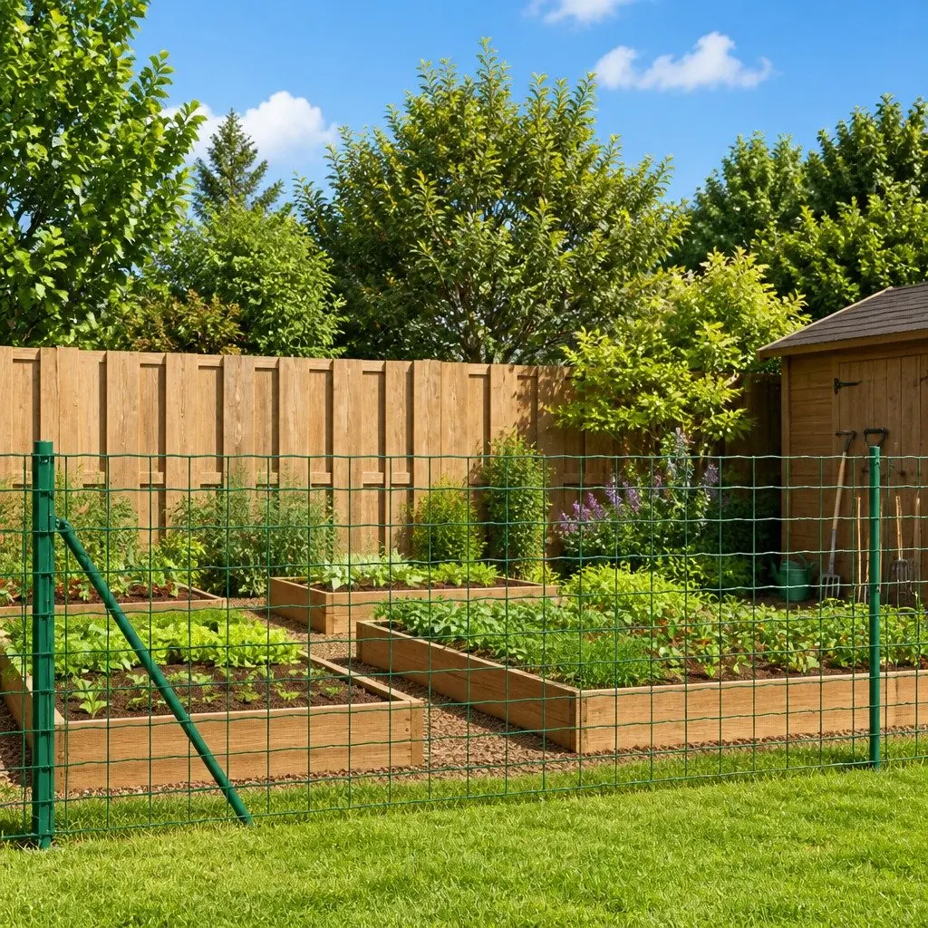 Wire Mesh Fence Garden 1x25m Green