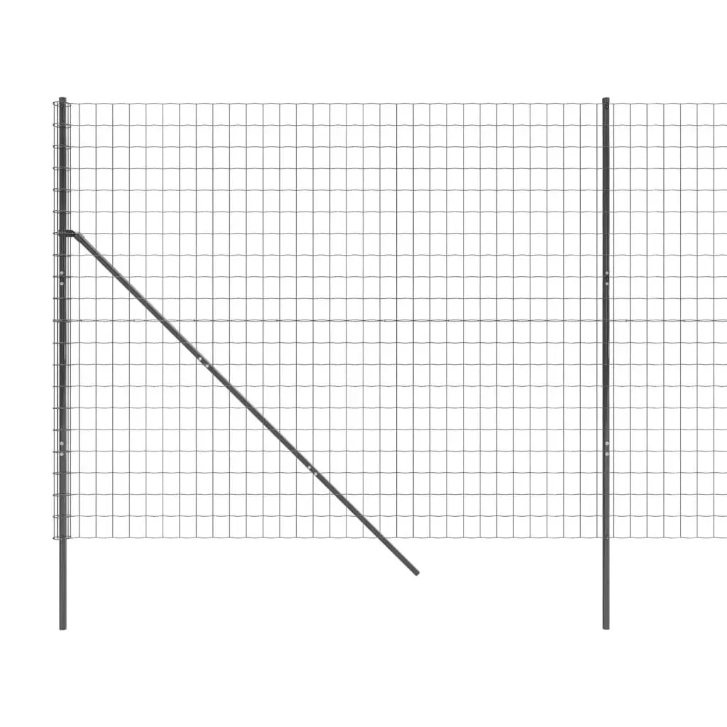 Wire Mesh Fence Panel Garden 1.4 x 25 m Galvanised Steel