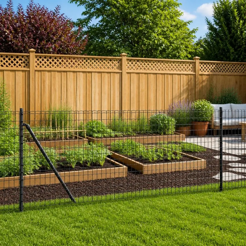 Wire Mesh Fence Panel for Garden 1x25m Anthracite