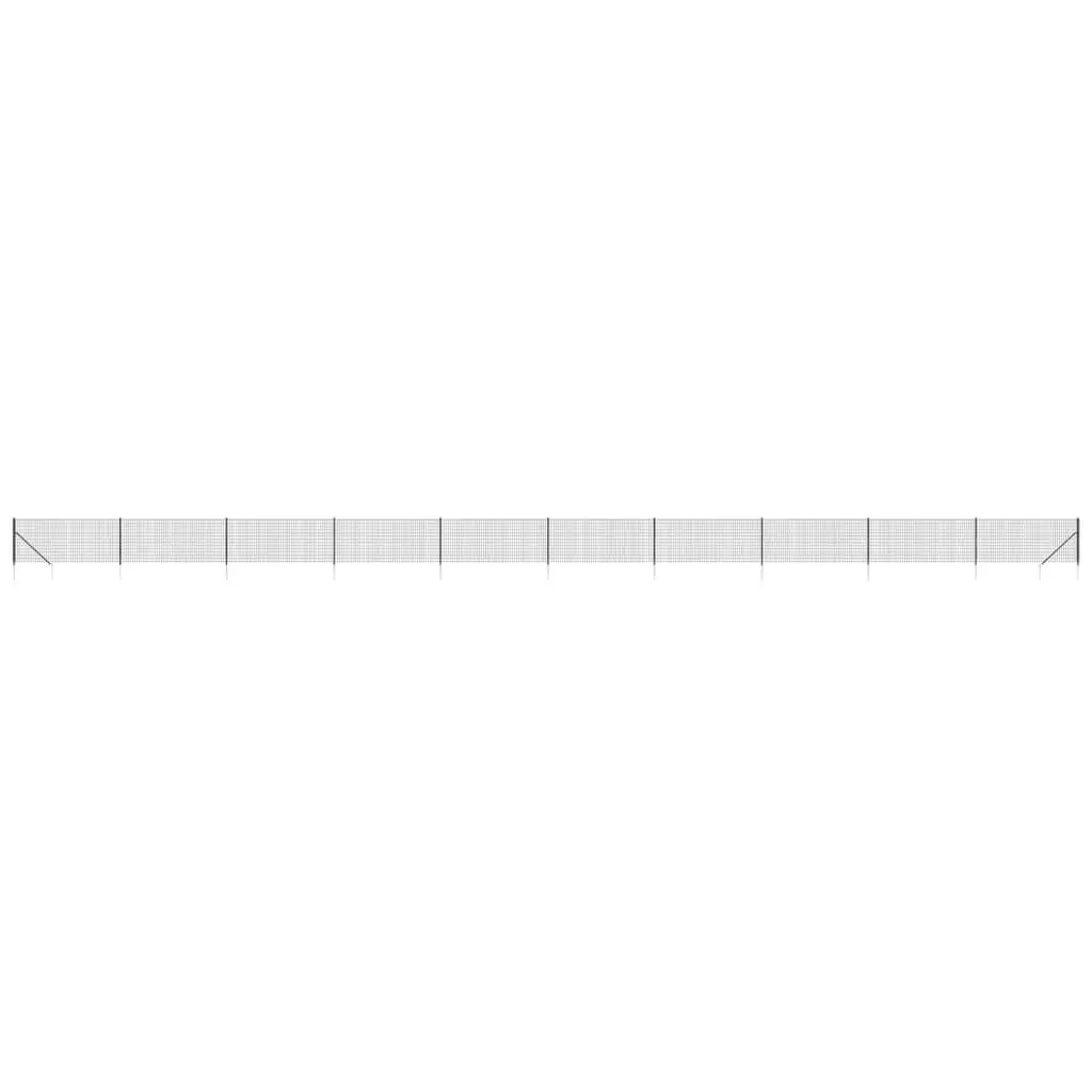 Wire Mesh Fence Panel for Garden 1x25m Anthracite
