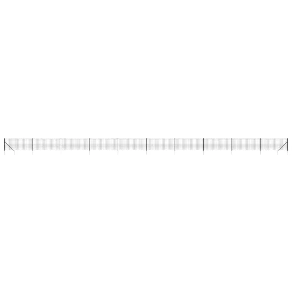 Wire Mesh Fence Panel for Garden 1x25m Anthracite