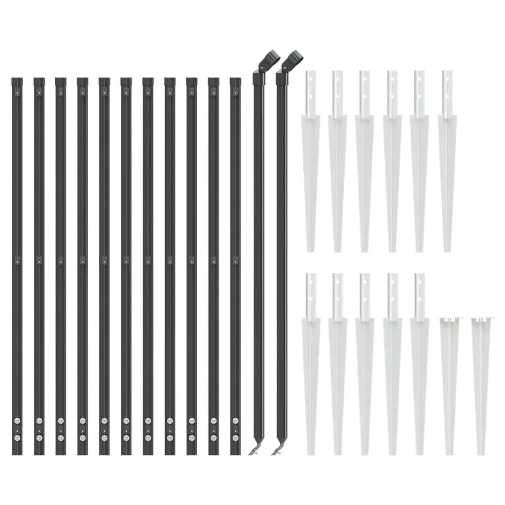 Wire Mesh Fence Panel for Garden 1x25m Anthracite