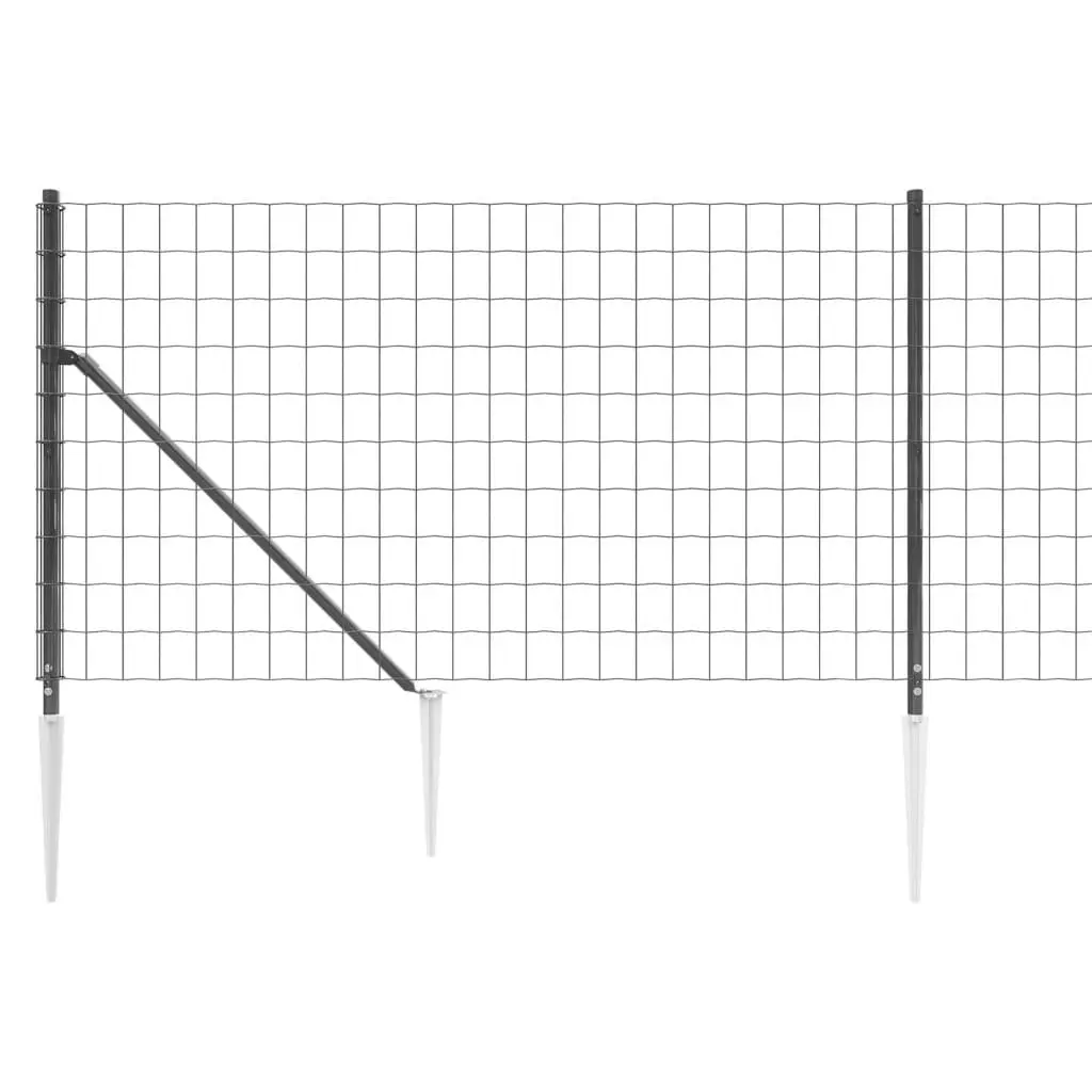 Wire Mesh Fence Panel for Garden 1x25m Anthracite