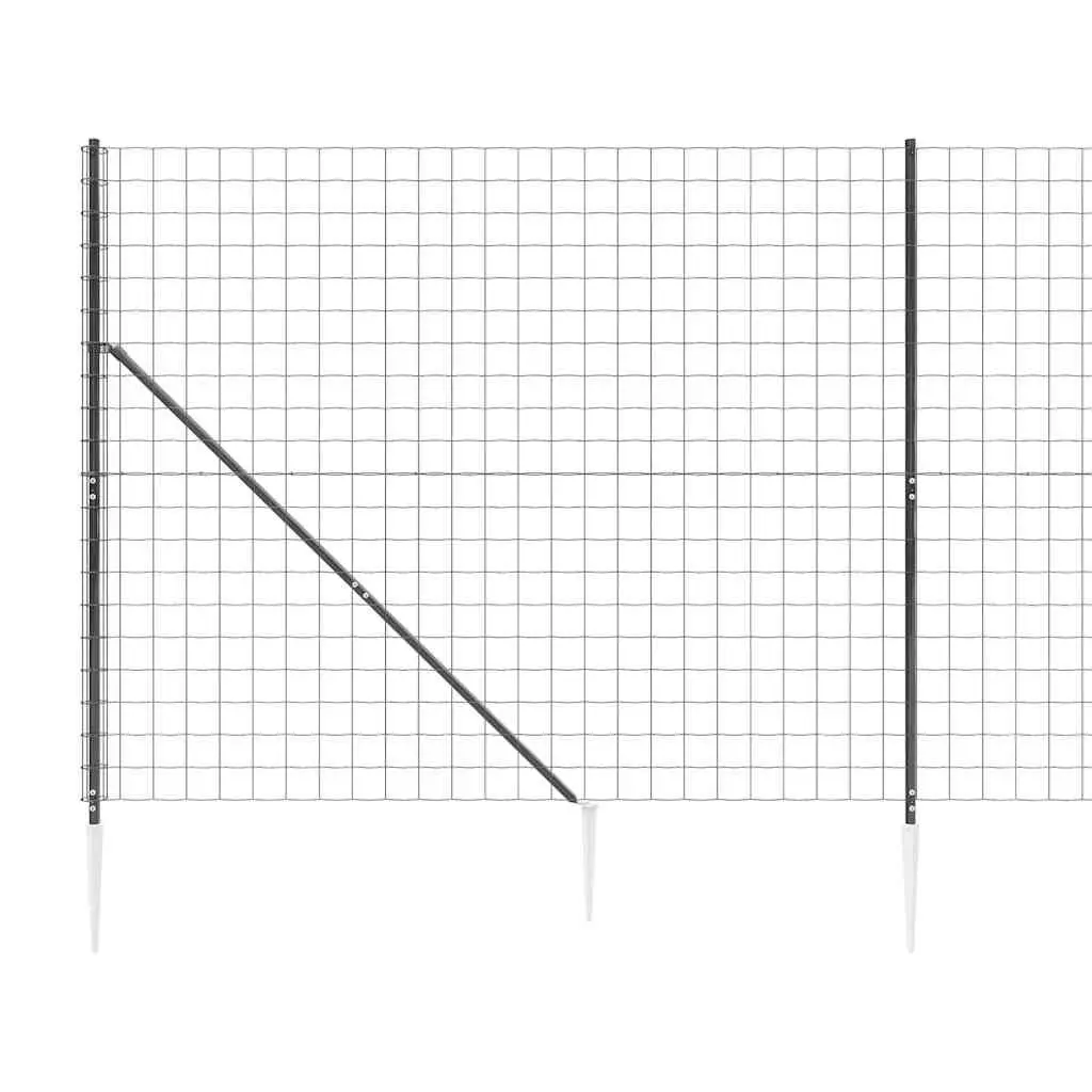 Wire Mesh Fence Panels Garden 1.6 x 25 m Anthracite