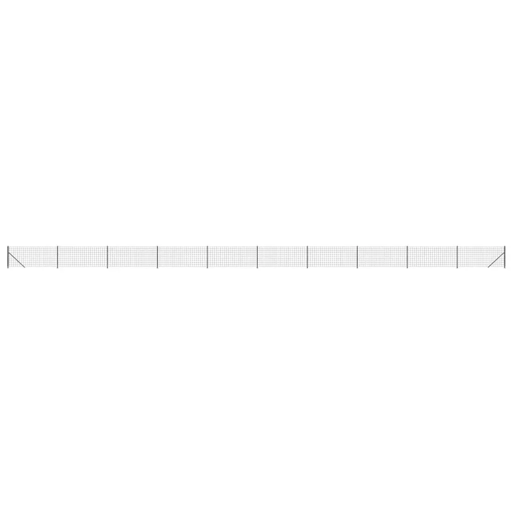 Wire Mesh Fence Panel for Garden 1x25m Anthracite