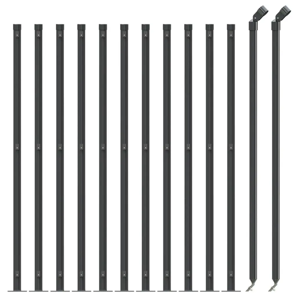 Wire Mesh Fence Panel for Garden 1x25m Anthracite