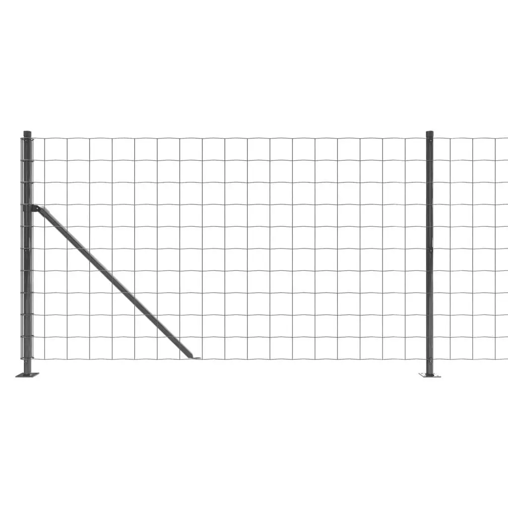 Wire Mesh Fence Panel for Garden 1x25m Anthracite