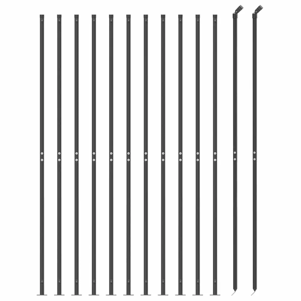 Wire Mesh Fence Panel for Garden 1.4 x 25 m Anthracite