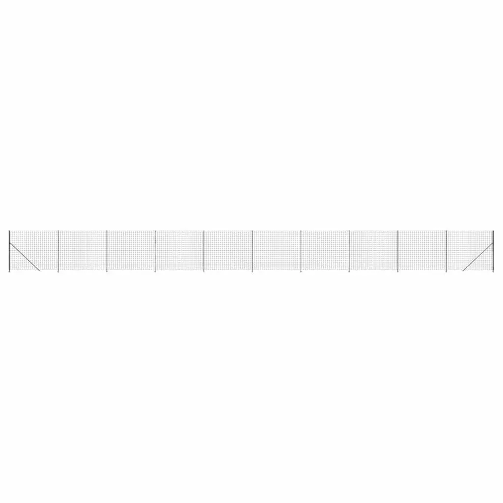 Wire Mesh Fence Panel for Garden 1.6 x 25m Anthracite Grey