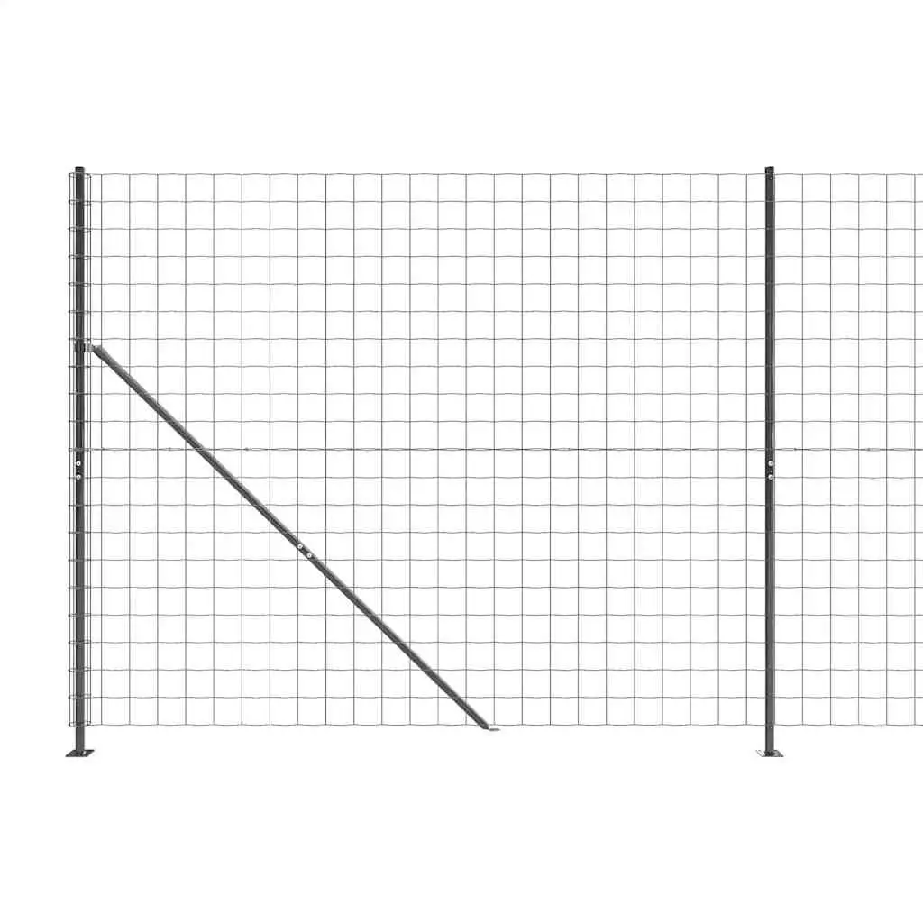 Wire Mesh Fence Panel for Garden 1.6 x 25m Anthracite Grey