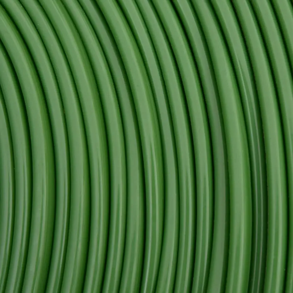 3-Tube Flexible Sprinkler Hose for Garden Irrigation 15m Green PVC