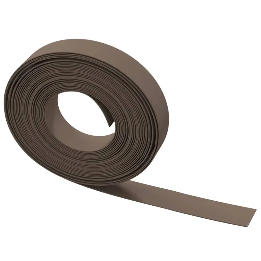 Garden Edging Border for Landscaping 10m Brown Flexible Lawn Edge