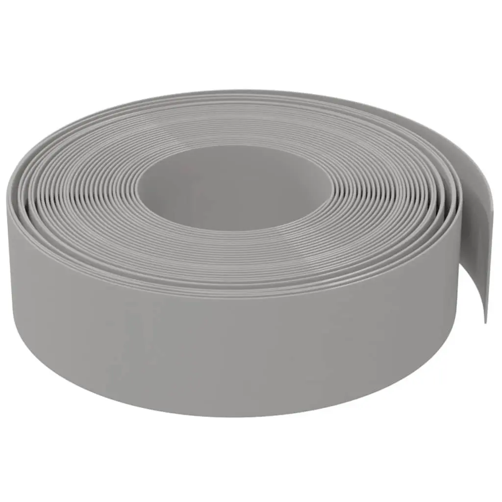 Garden Edging Flexible Border 10m 15cm Grey Lawn Flower Bed Path Ponds