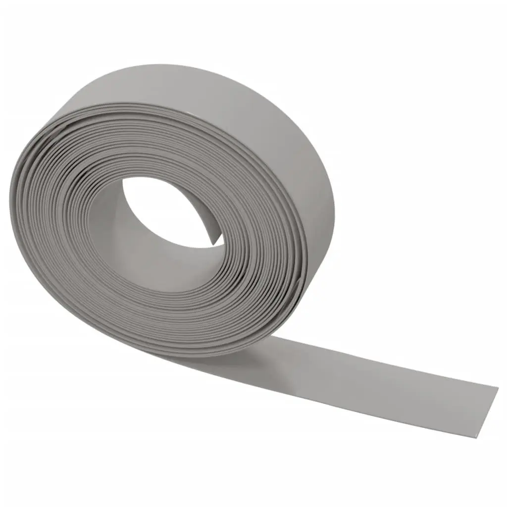 Garden Edging Flexible Border 10m 15cm Grey Lawn Flower Bed Path Ponds