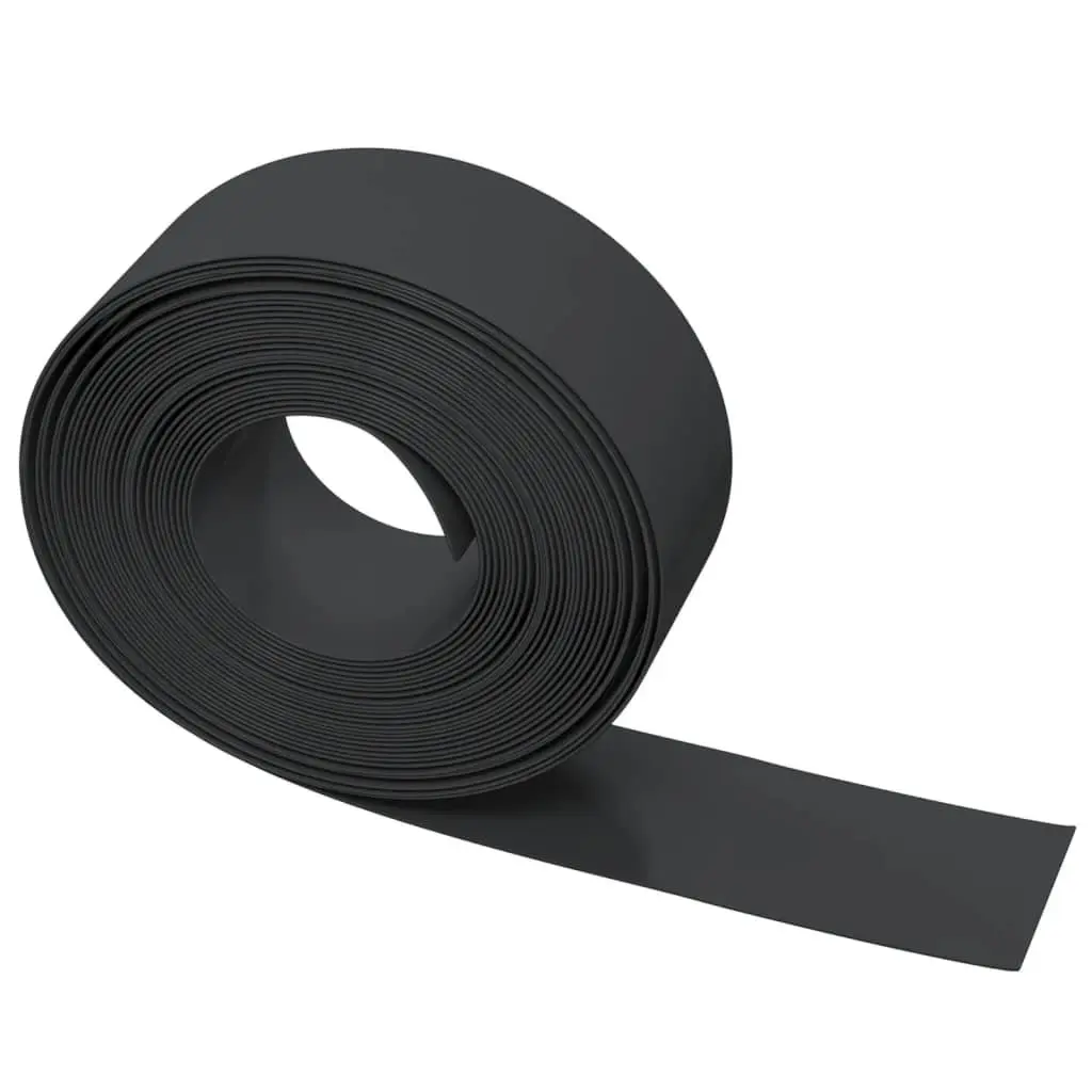 Garden Edging Flexible Lawn Border 10m Black for Flower Bed Path Edging