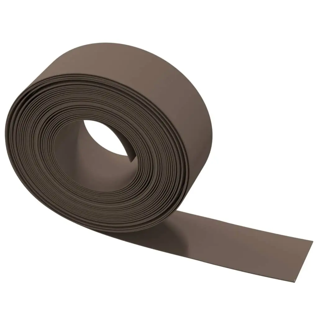 Garden Edging Border 10m Brown Flexible Lawn Edge Flower Bed Path Barrier