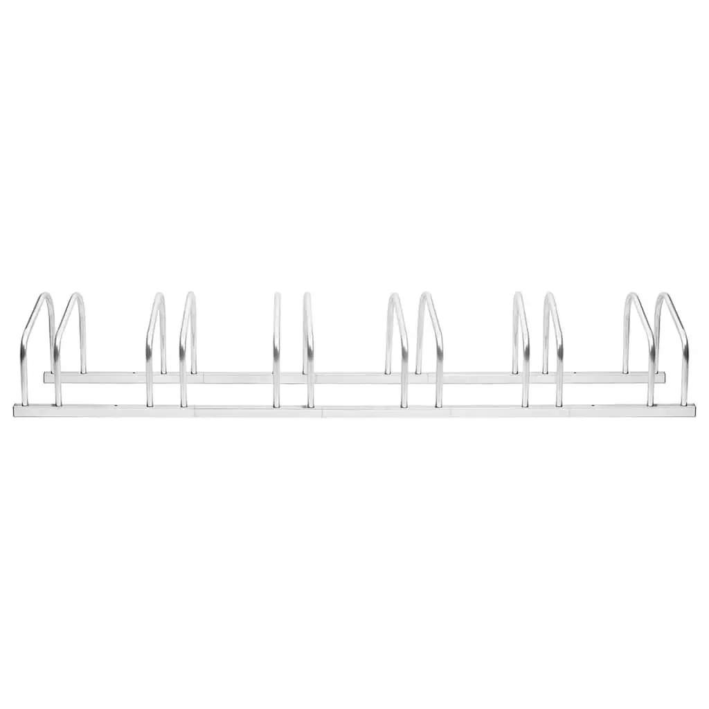 Bike Rack for 6 Bikes Garage Garden Floor Stand Galvanised Steel Storage