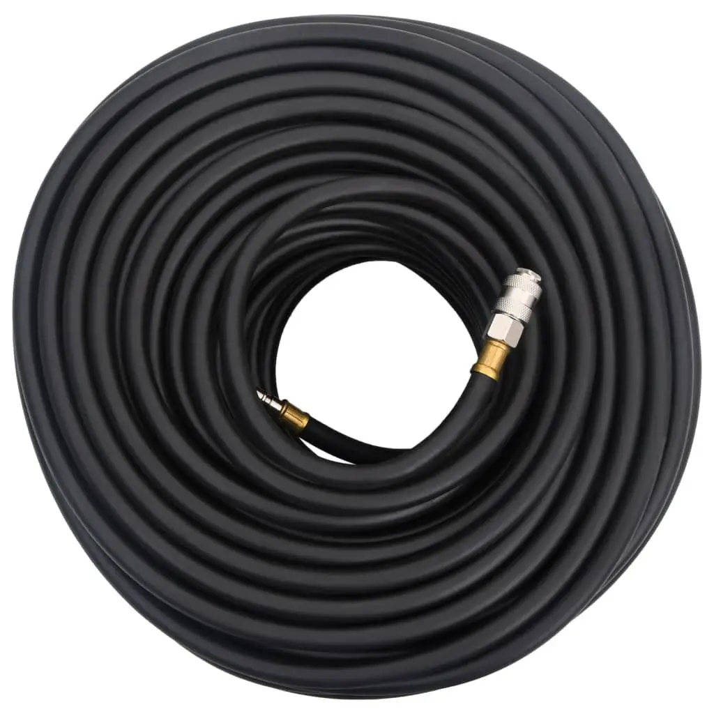 Hybrid Air Hose 20m 0.6" Black Rubber PVC Pneumatic Compressor Hose 20 Bar