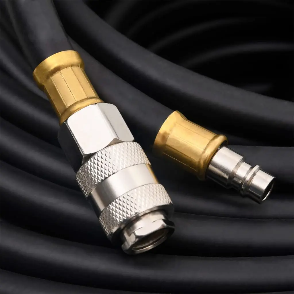 Hybrid Air Hose for Pneumatic Tools 50m Black 3/8 BSPT Quick Coupler