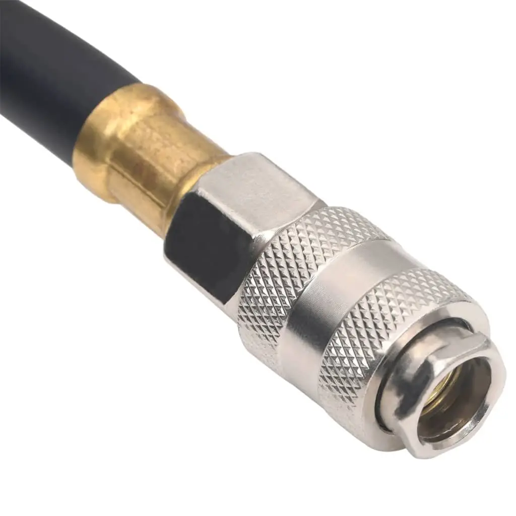 Hybrid Air Hose for Pneumatic Tools 50m Black 3/8 BSPT Quick Coupler
