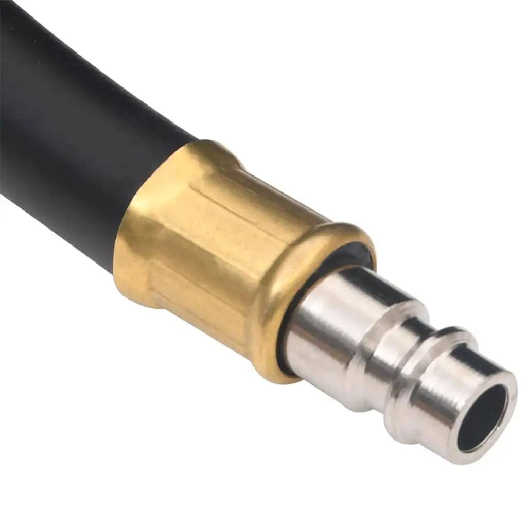 Hybrid Air Hose for Pneumatic Tools 50m Black 3/8 BSPT Quick Coupler