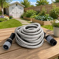 Garden Hose Specifications: 7.5m Length, 8 Spray Patterns