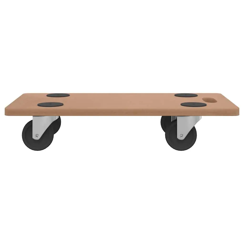 Dolly Trolleys 2 Piece Rectangular Brown Moving Platform for Furniture Transport