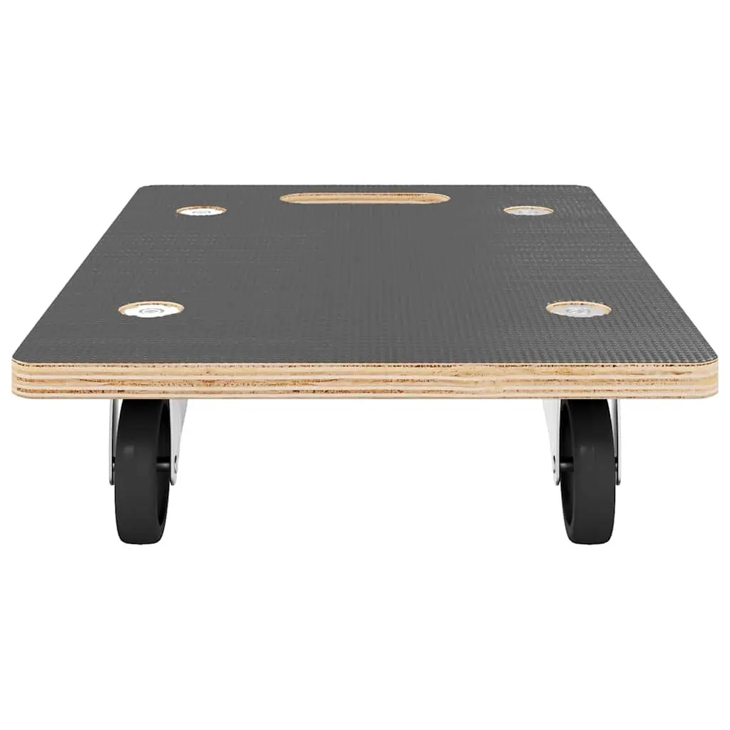 Transport Trolley 2 Piece Rectangular Furniture Mover Dolly Plywood 250kg Capacity