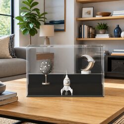 Acrylic Display Box Transparent Dustproof 25x12x16 cm Collectibles Showcase Case