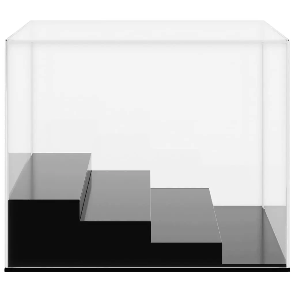 Acrylic Display Box 4-Tier for Collectibles 24x16x13 cm Transparent