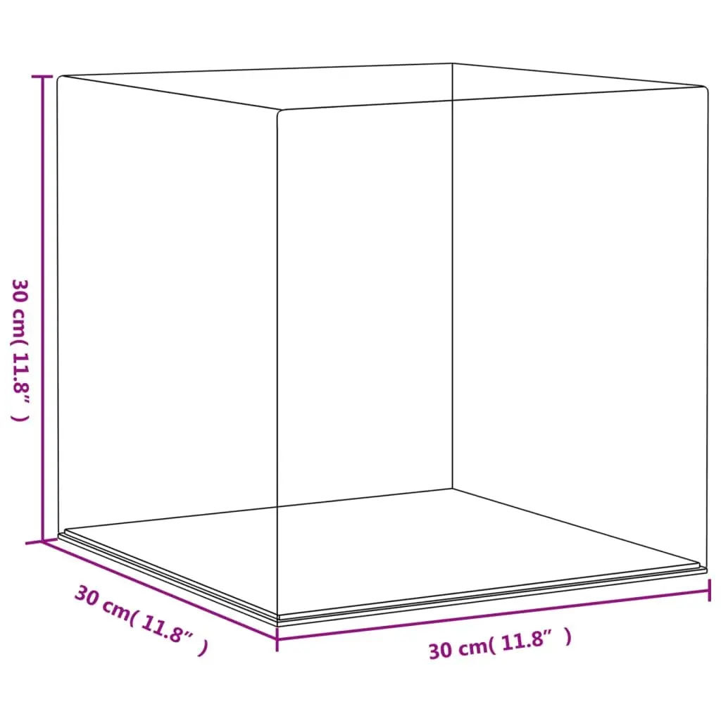Acrylic Display Box 30x30x30 cm, Transparent