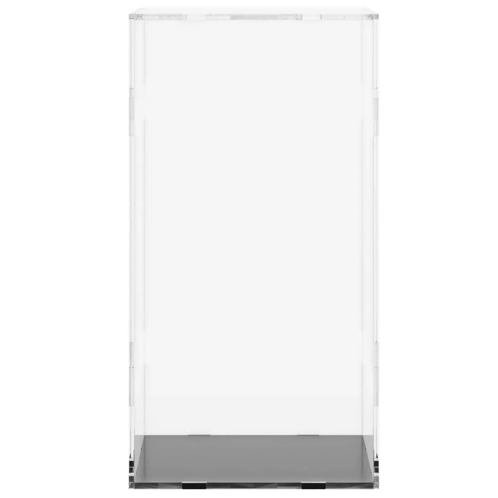 Acrylic Display Box Transparent Dustproof Collectibles Showcase 20x20x38cm