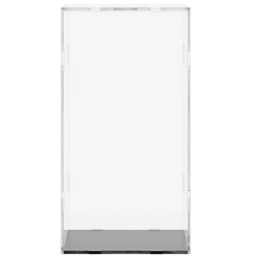Acrylic Display Box Transparent Dustproof Collectibles Showcase 20x20x38cm