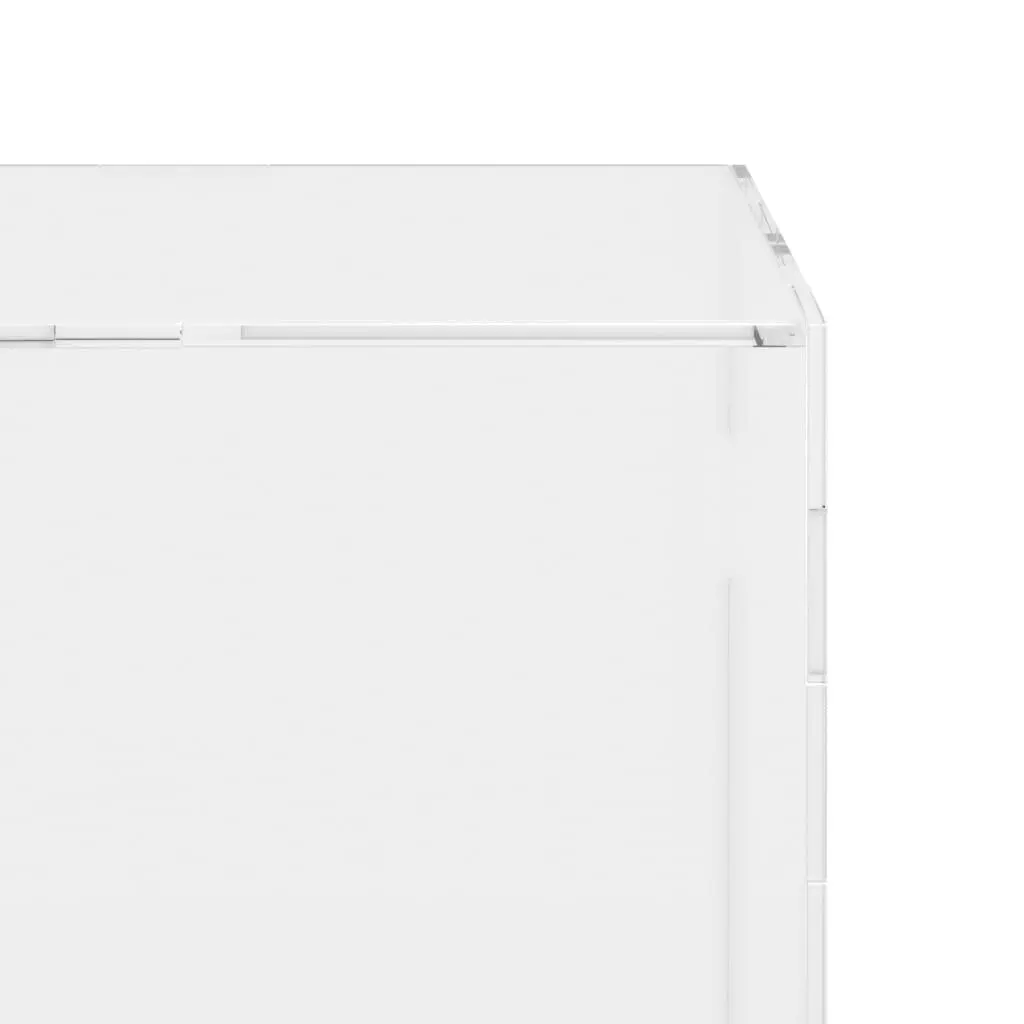 Acrylic Display Box Transparent Dustproof Collectibles Showcase 20x20x38cm