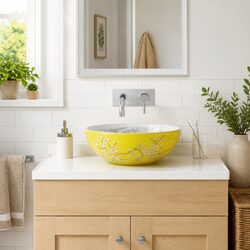 Specifications of Round Ceramic Bathroom Sink 41x14 cm