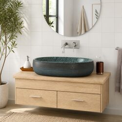 Specifications of Oval Turquoise Ceramic Sink